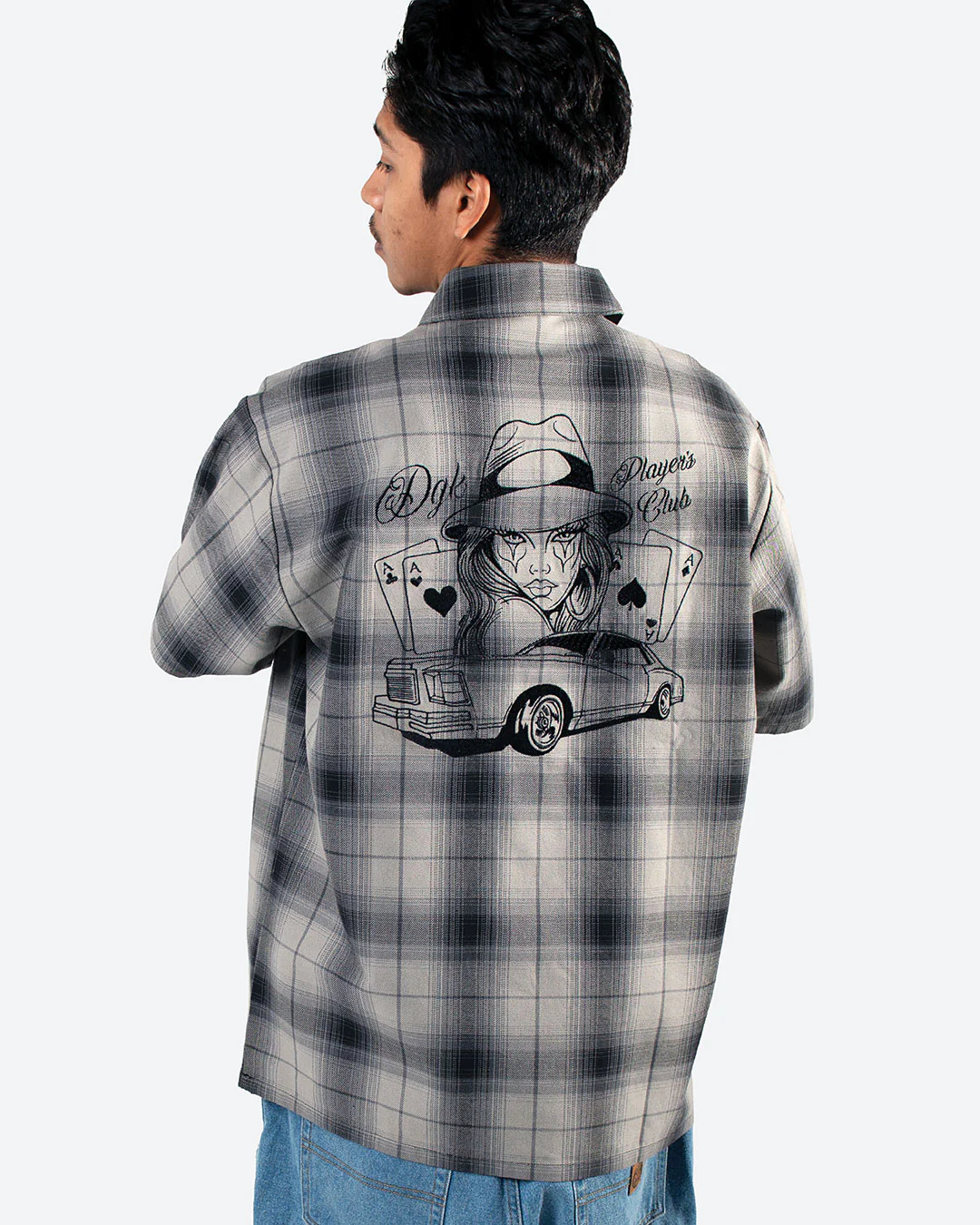 Players Club Embroidered Flannel Shirt - Image 6